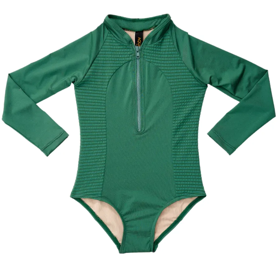 Aqua Blu Pre-Teens Long Sleeve One Piece AG2286SS - Stepping Stones Sage