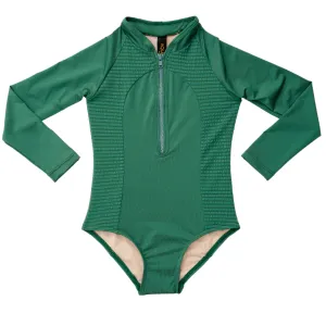 Aqua Blu Pre-Teens Long Sleeve One Piece AG2286SS - Stepping Stones Sage