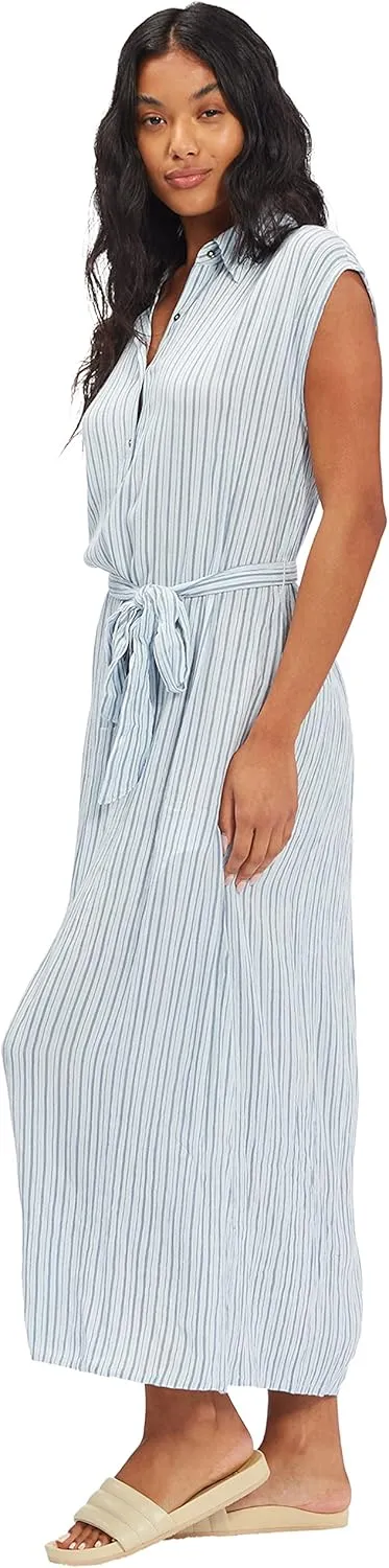 Billabong Women's Lovely Ways Button Front Midi Dress
