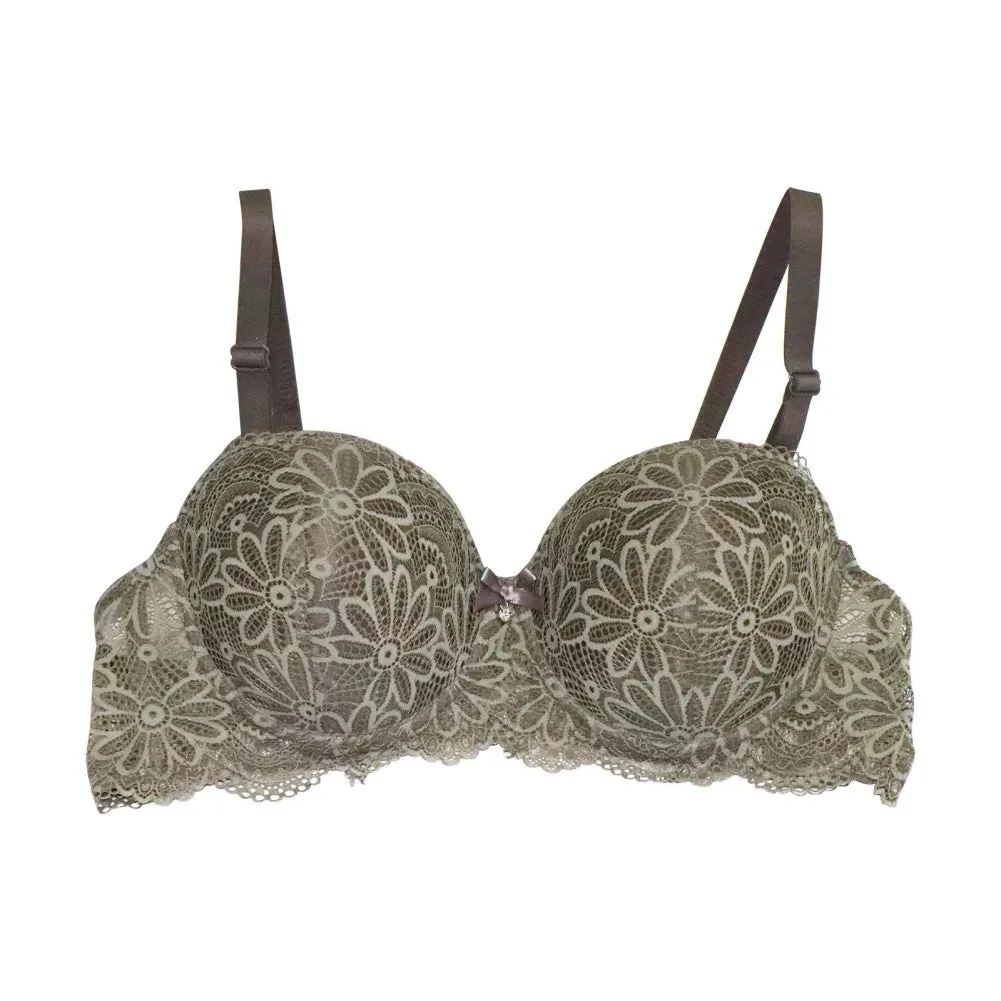 Bryony Padded Lace Underwire Push Up Bra
