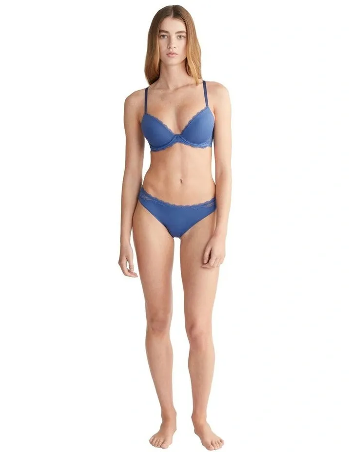 Calvin Klein -  Seductive Comfort Lotus Flora Lift  Bra | True Navy