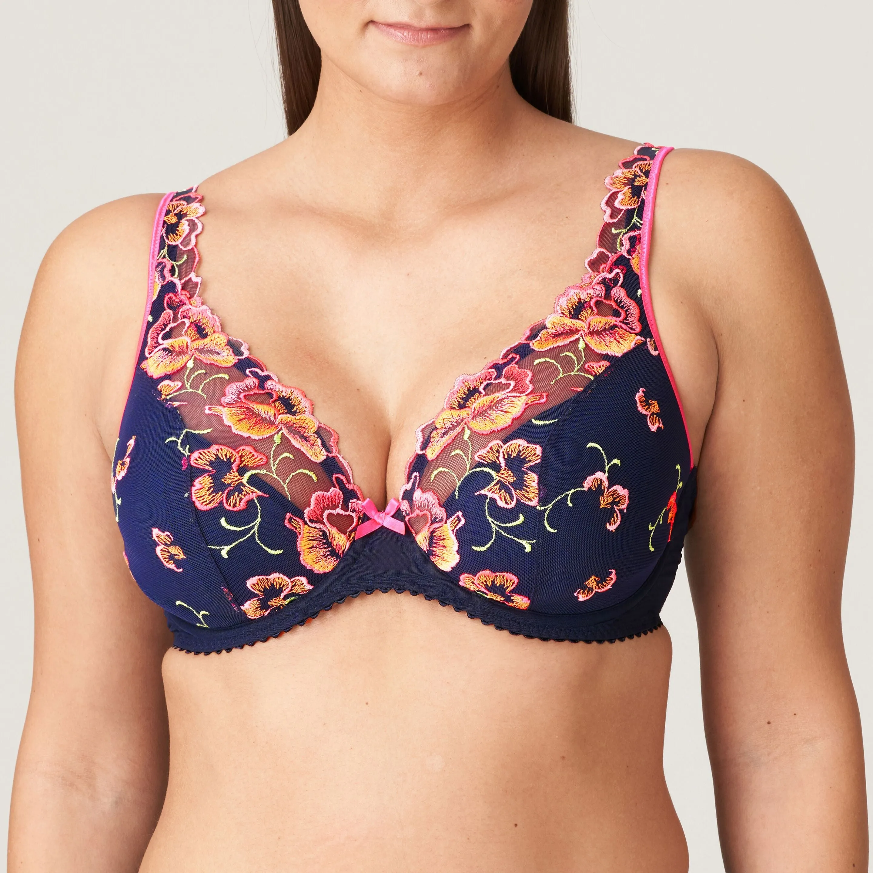 Devdaha Velvet Half Padded Plunge Bra