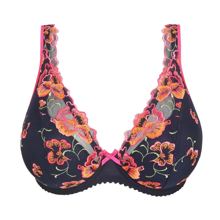 Devdaha Velvet Half Padded Plunge Bra