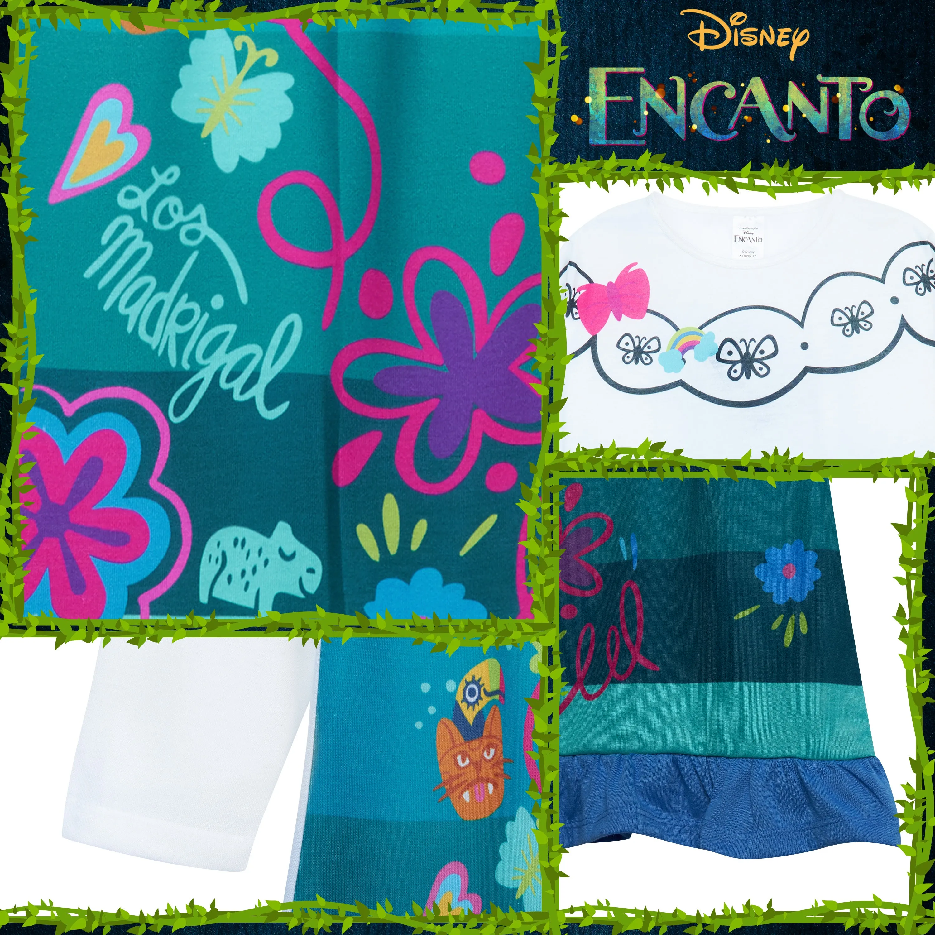 Disney Girls Nightdress, Encanto Long Sleeve Nightie for Girls