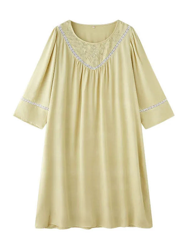 Flowy Lace Trim Nightdress