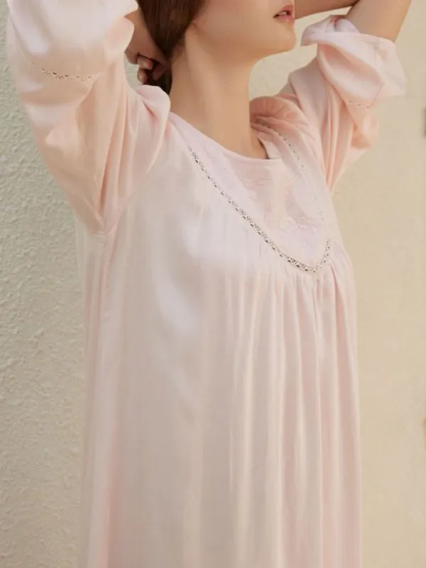 Flowy Lace Trim Nightdress