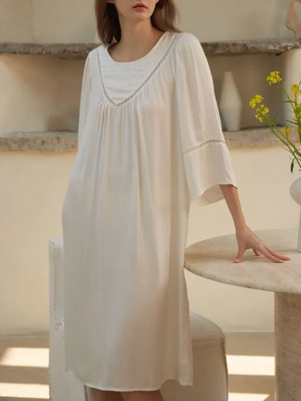 Flowy Lace Trim Nightdress