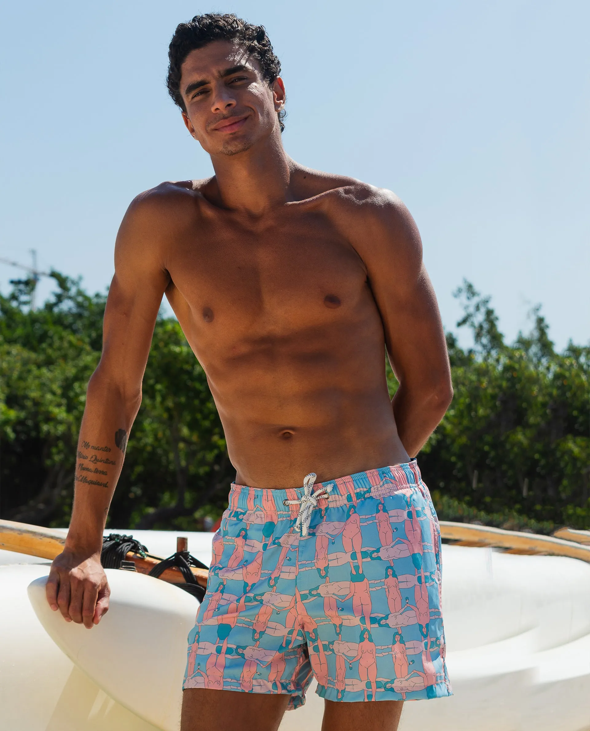 Gelato Light Blue & Pink Shorts