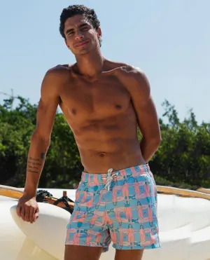 Gelato Light Blue & Pink Shorts