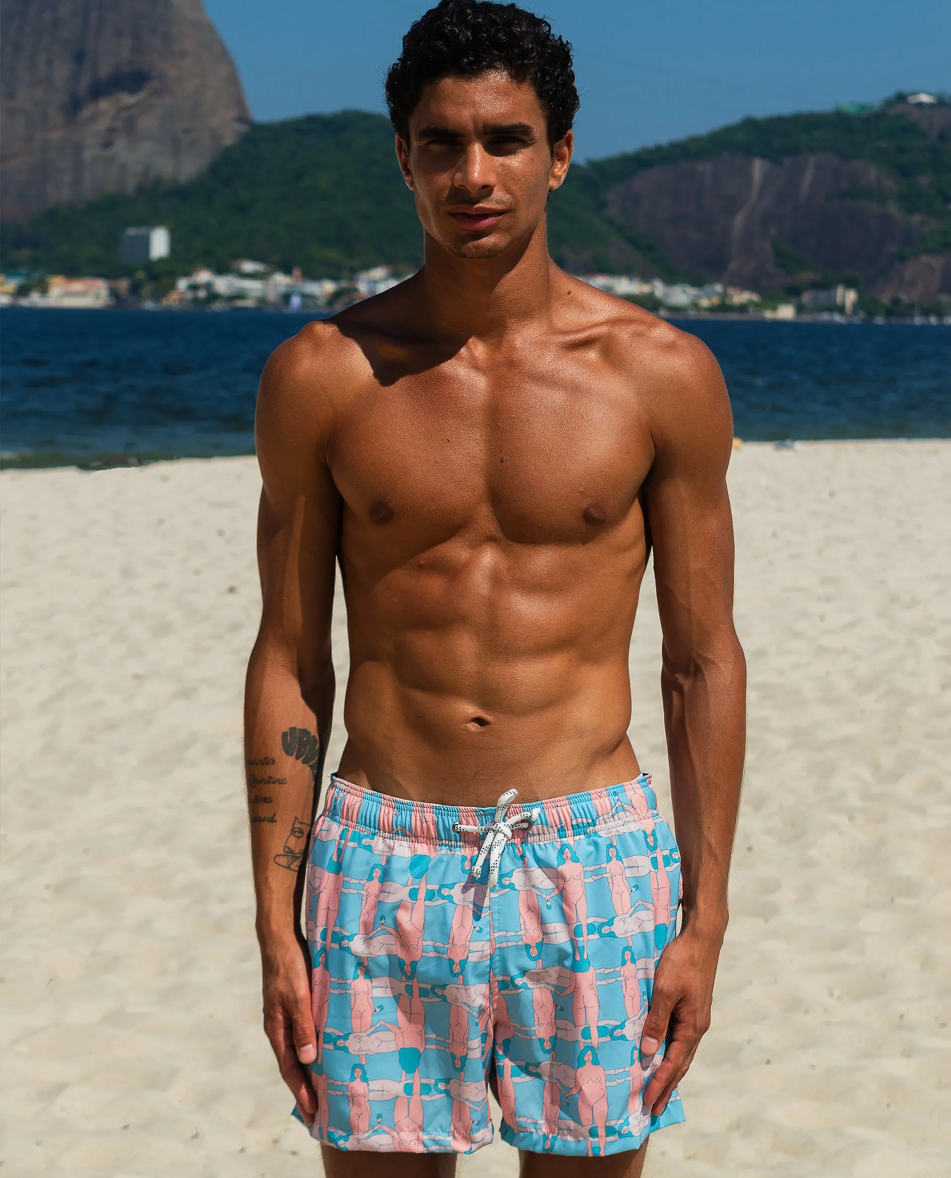 Gelato Light Blue & Pink Shorts