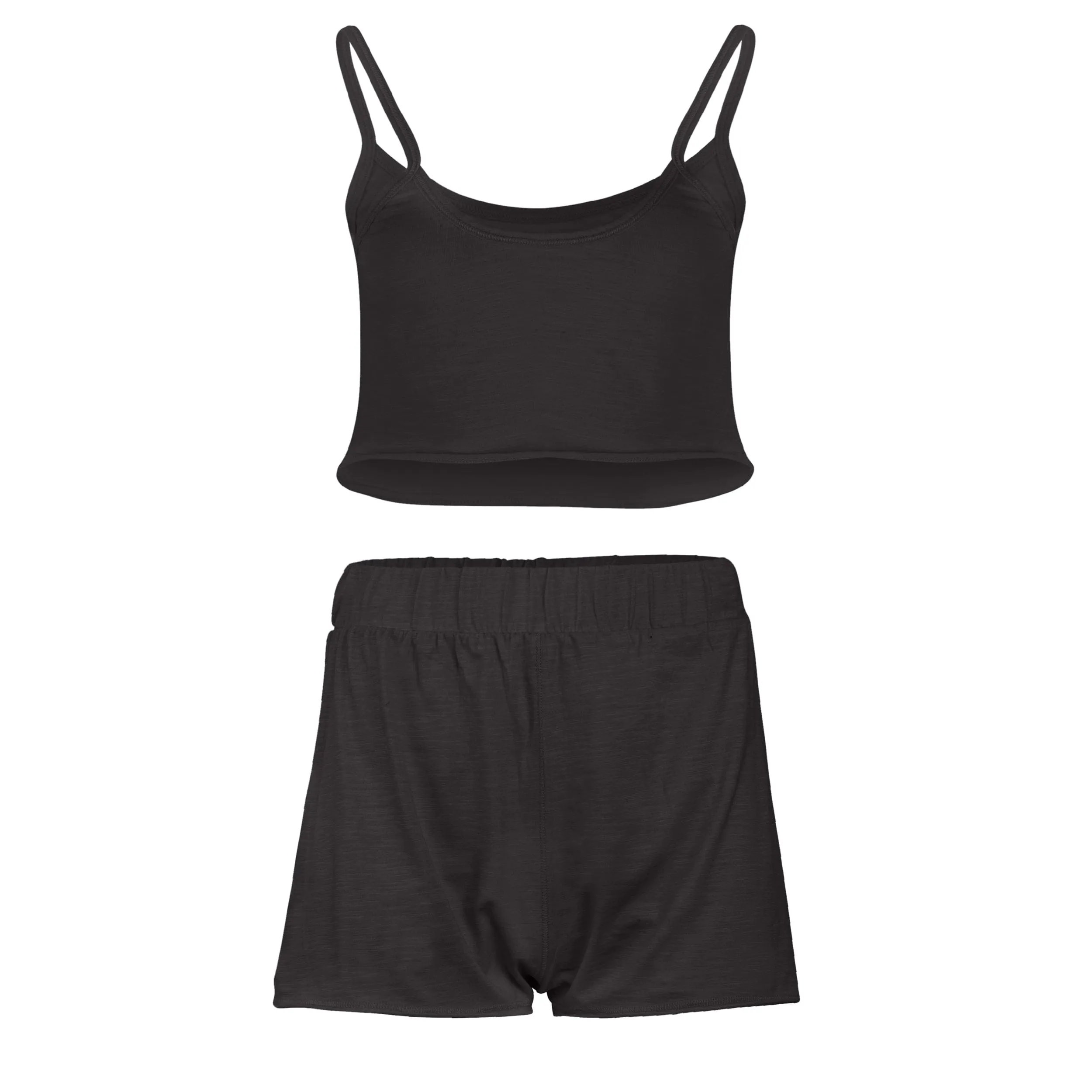 Kora Cotton 3-Piece Lounge Set - Black