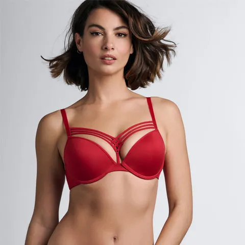 Marlies Dekkers Dame de Paris Push Up Bra Red