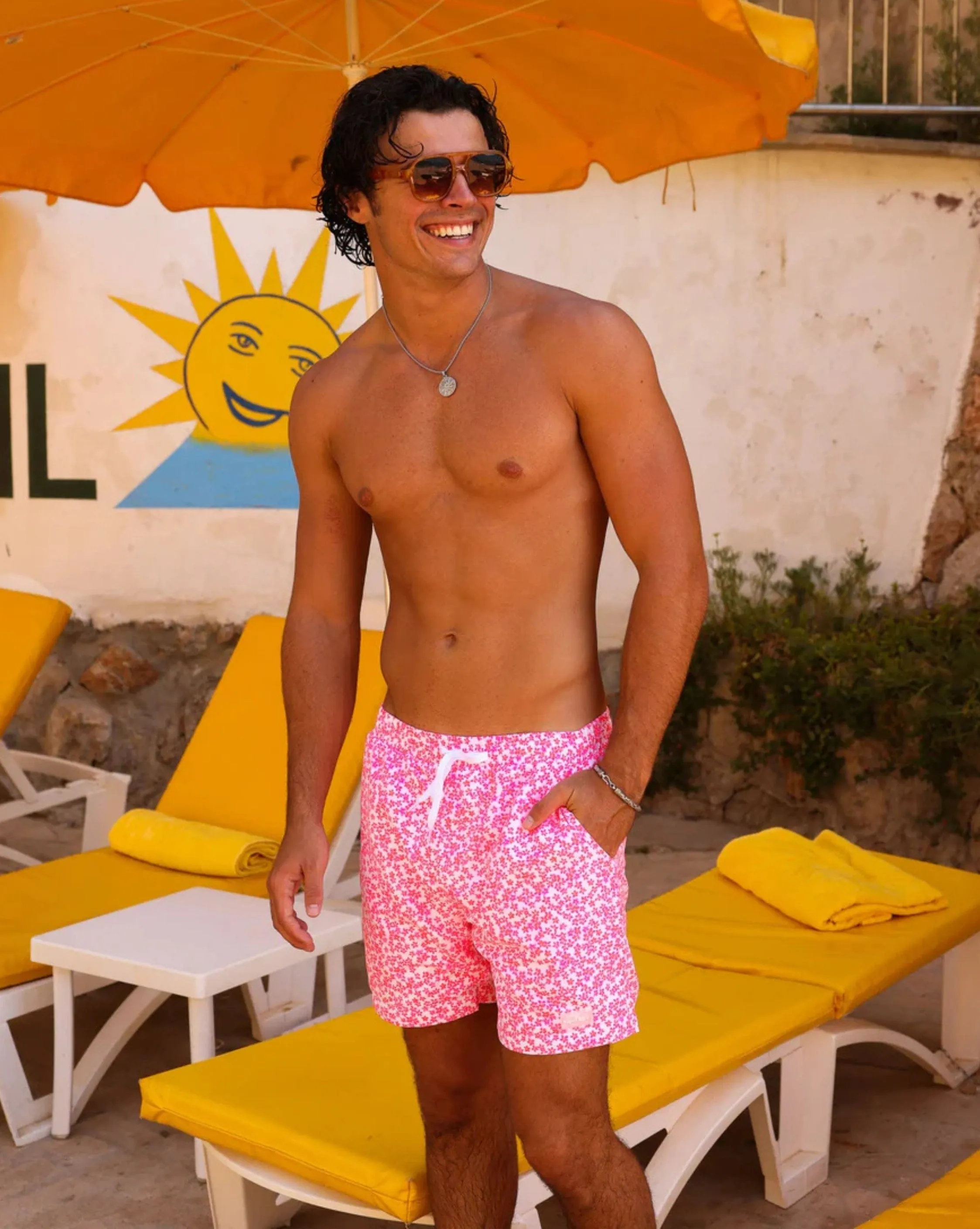 Men's Swim Trunks - Lovebug