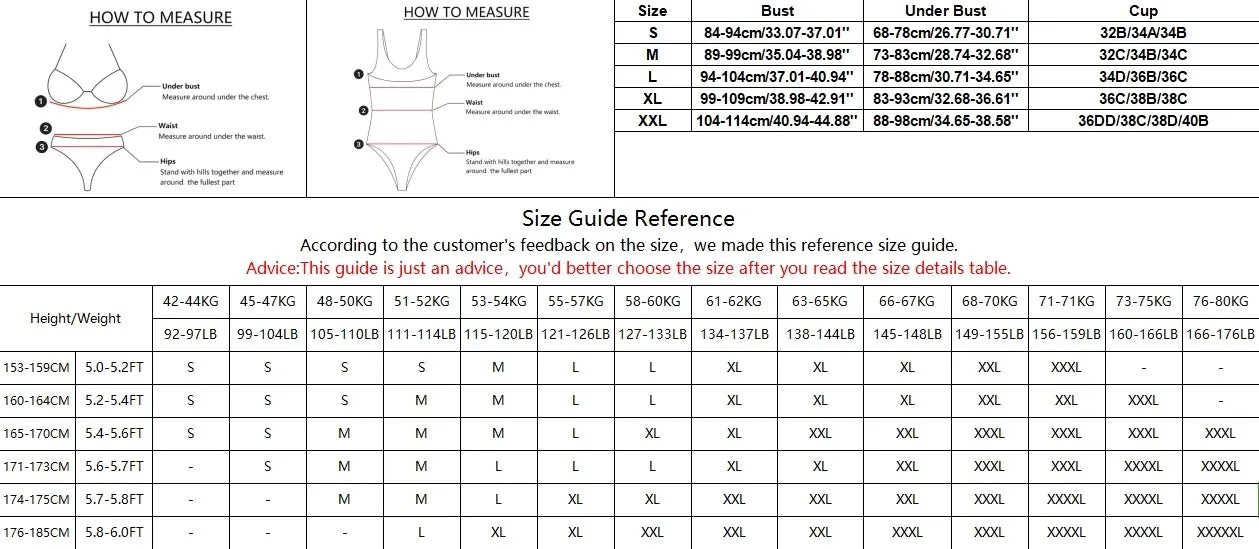 Push Up Padded & Adjustable Bikini Tops