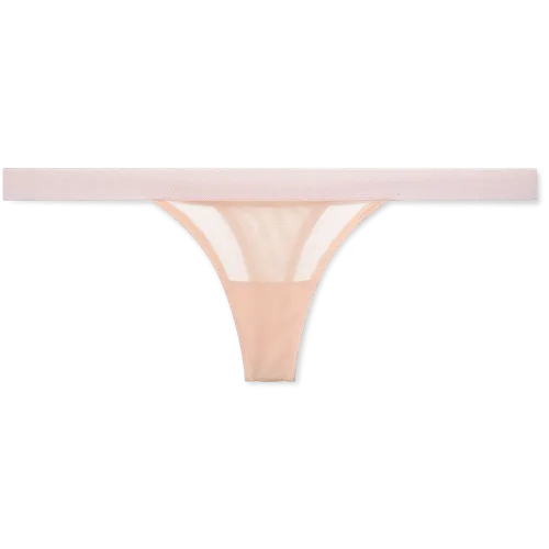 Sieve Thong in Peach