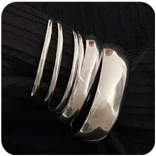 Sither 6 pcs Bangle Bracelets Pack For Women Chunky Wide Bracelets Wrist Cuff Bracelets for Halloween Party Christmas Gift