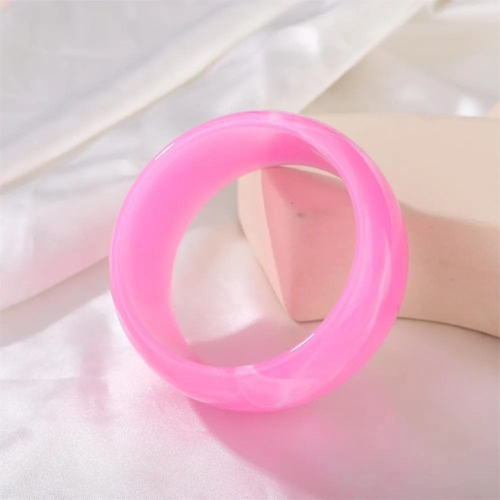 Sither Chunky Acrylic Bracelet for Women Cuff Bangle Bracelet Colorful Wide Bracelet for Halloween Christmas Gift