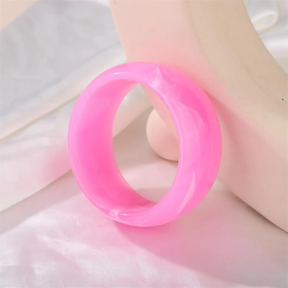 Sither Chunky Acrylic Bracelet for Women Cuff Bangle Bracelet Colorful Wide Bracelet for Halloween Christmas Gift