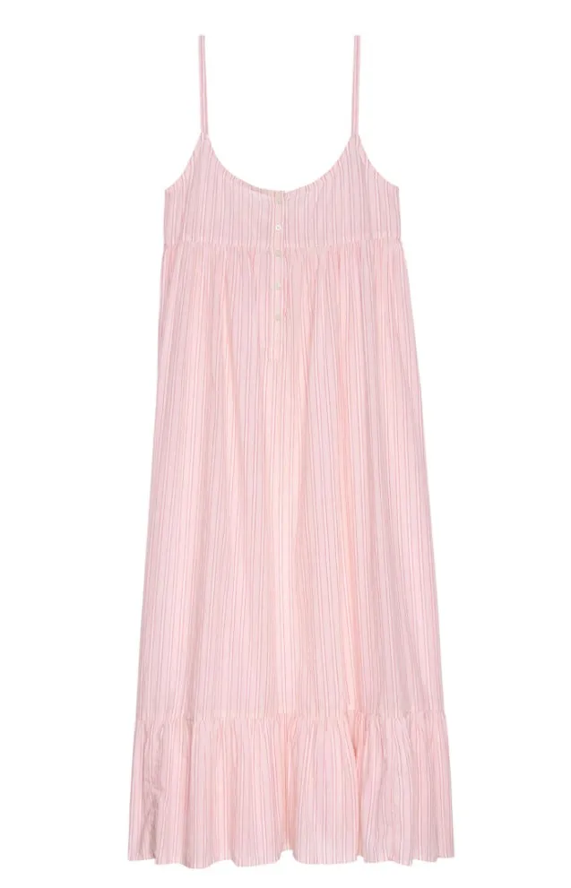 THE GREAT~ Ruffle tank nightdress Slumber Stripe