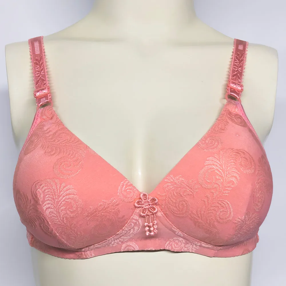 Women Padded Push-Up Bra - Pink